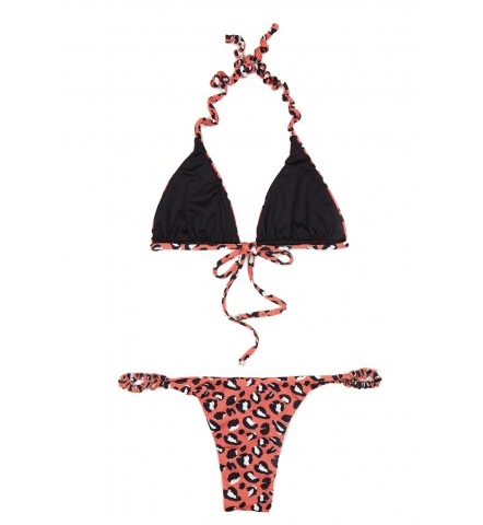 THE SCRUNCHIE LEO T BIKINI SET